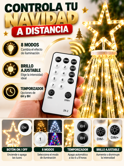 Cascada Mágica LED™ – Luces para Árbol de Navidad