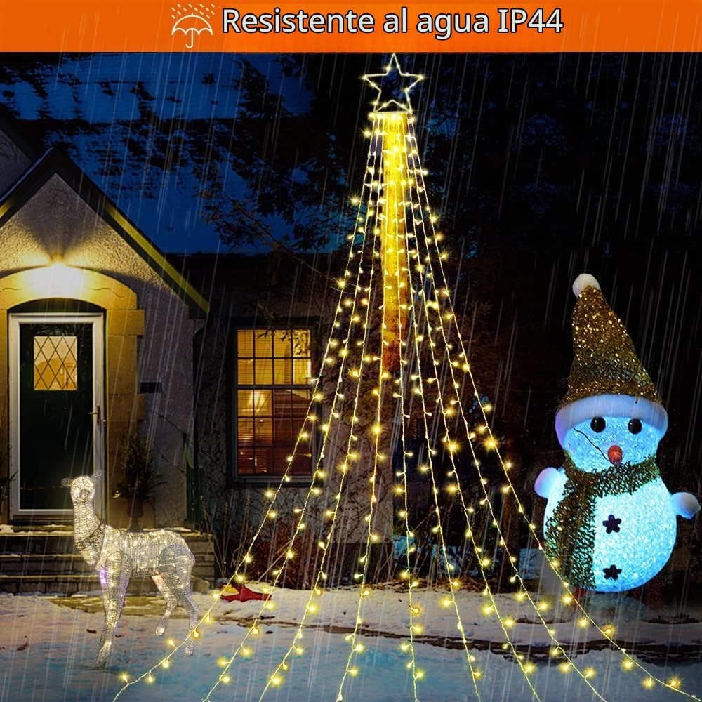 Cascada Mágica LED™ – Luces para Árbol de Navidad