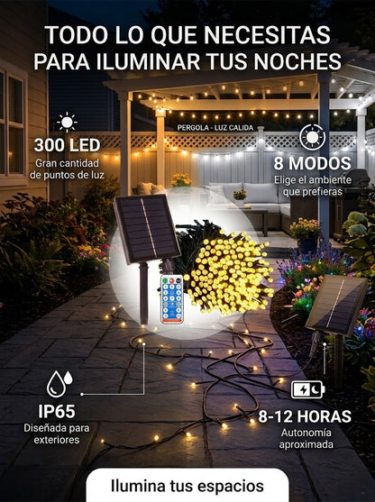 LumiSolar Pro™ – Guirnalda Solar Exterior.