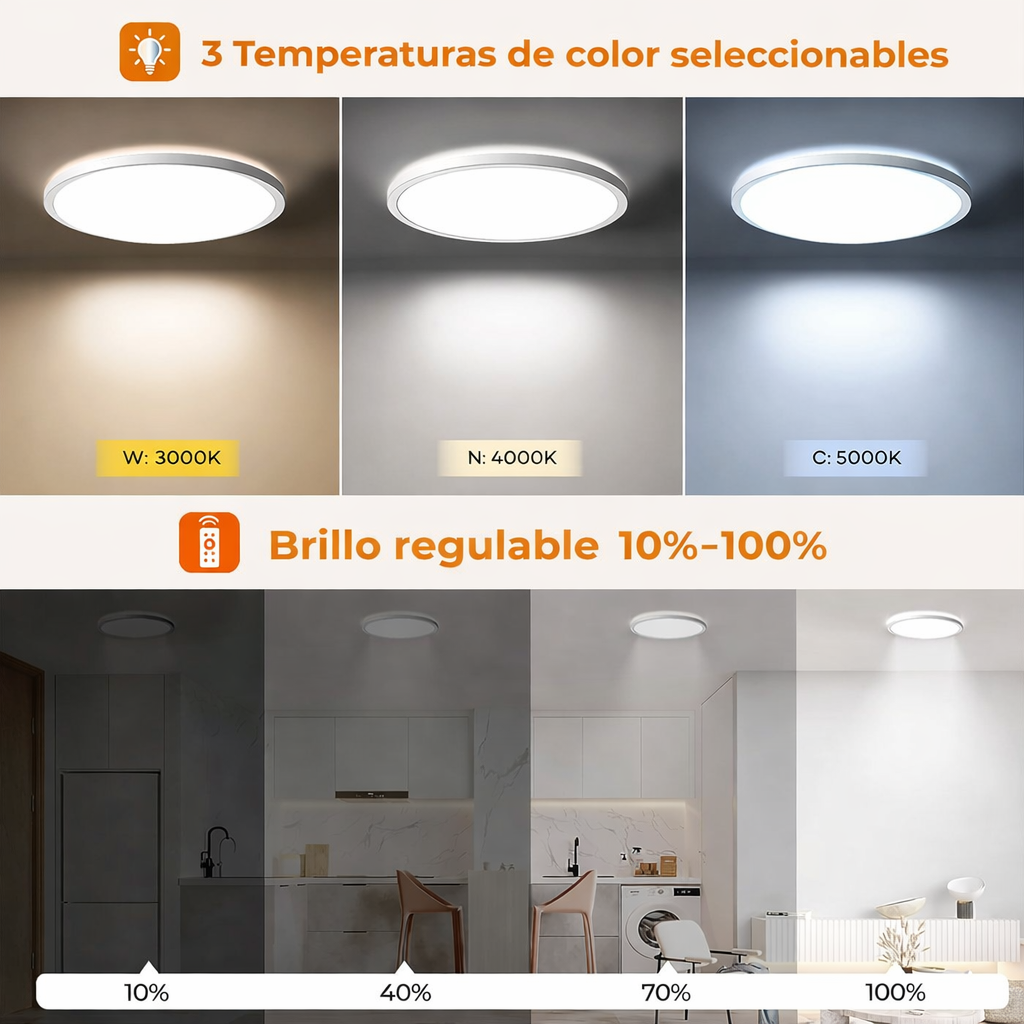 LuzSensor Pro – Lámpara LED Recargable con Movimiento X3 UNIDADES