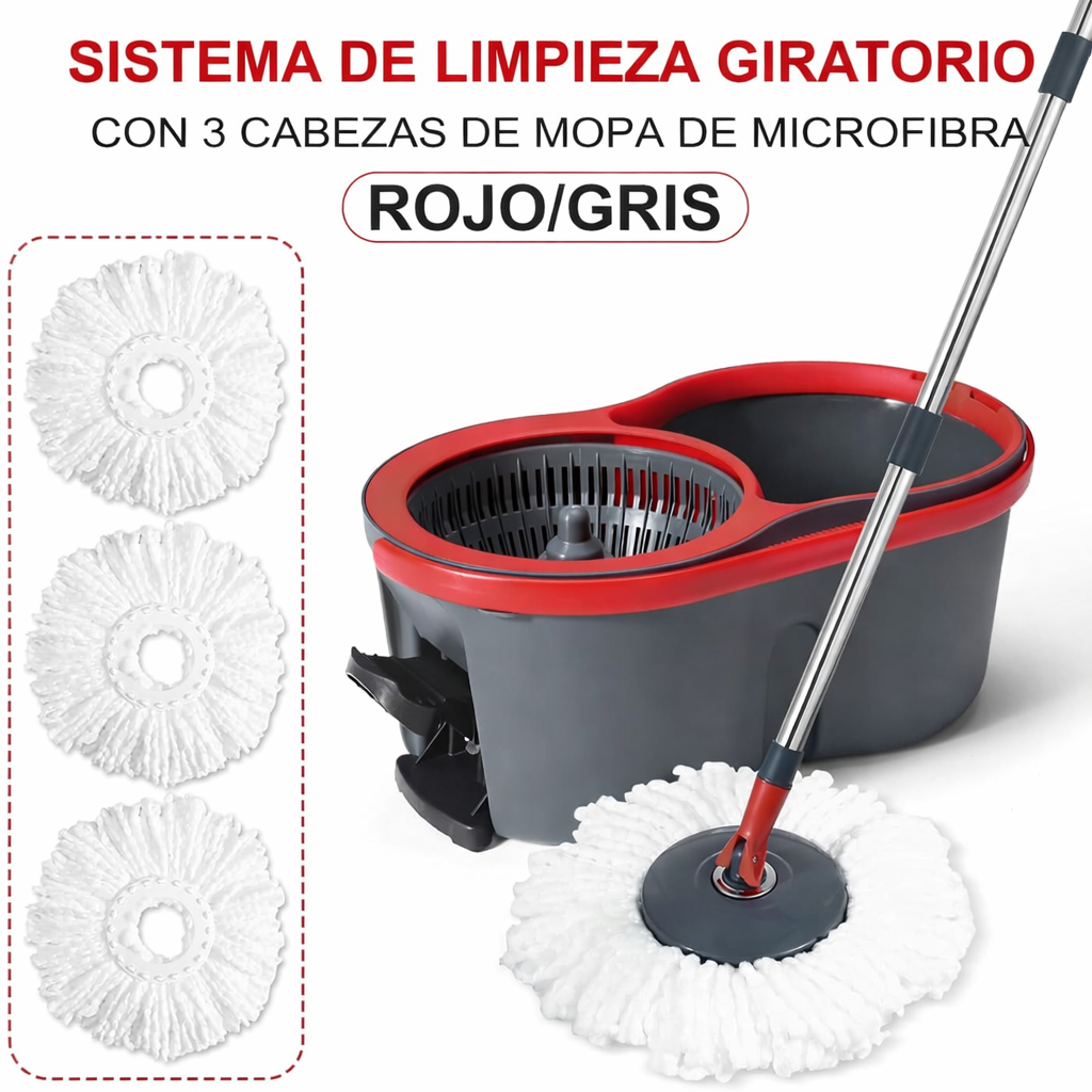 Trapeador 360 Aqua Clean Limpieza Total / incluye Dos Mopas