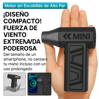 TurboClean Pro® – Soplador de Aire Comprimido Recargable