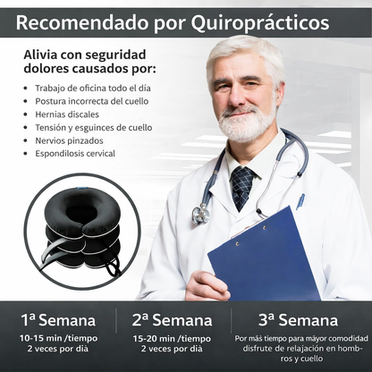 Corrector Cervical Inflable de Alivio Total