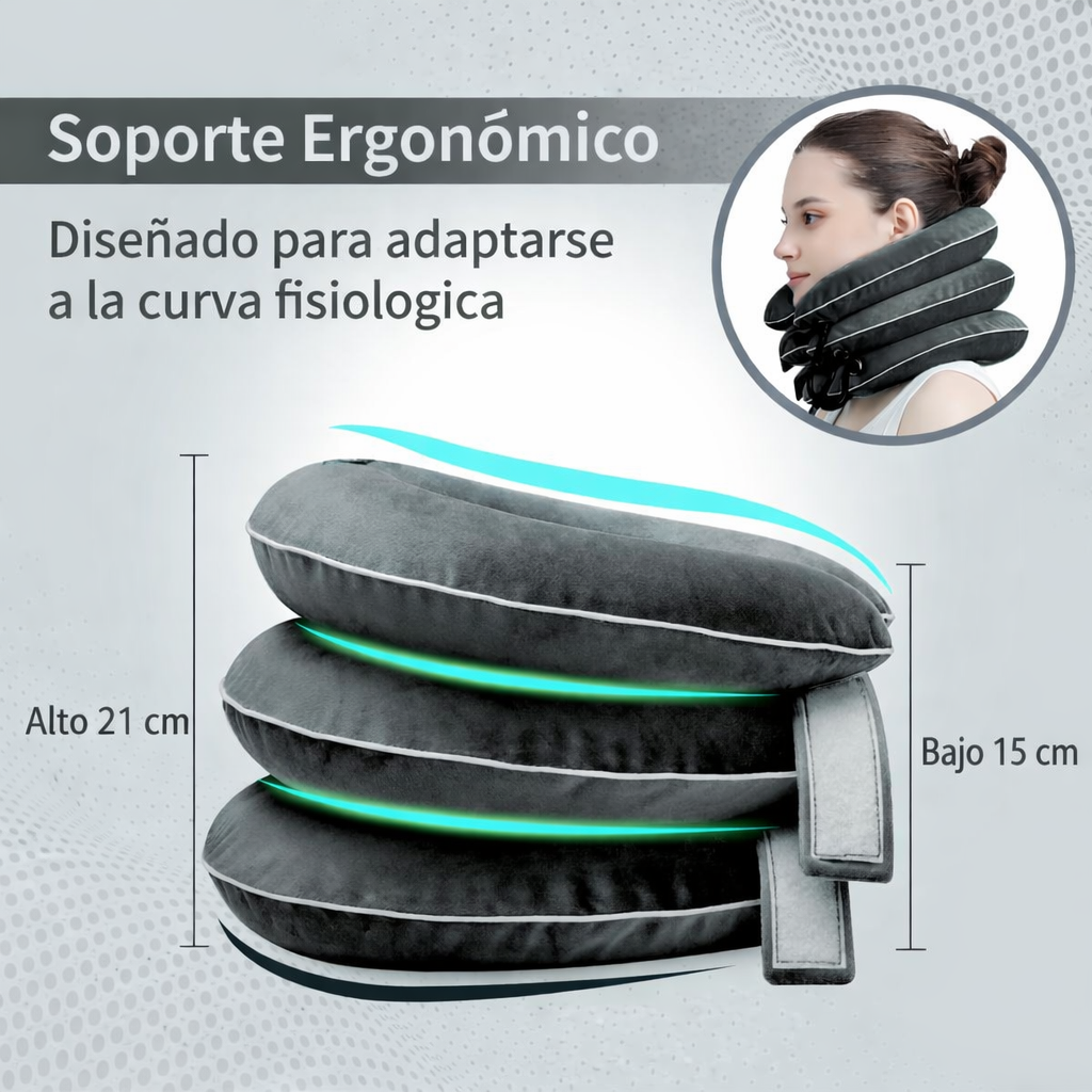 Corrector Cervical Inflable de Alivio Total