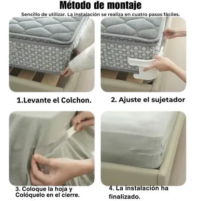 SujetaPro™  Ajuste seguro para cualquier colchón